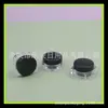 Frasco Quadrado Preto 10g caixa de gesso frasco de creme para as mãos caixa de lantejoulas 10ML frasco quadrado para maquiagem caixa quadrada de glitter para subembalagem