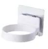 Soporte para secador de pelo de uso diario en casa, estante de almacenamiento para secador de pelo de baño sin taladro, organizador de secador de pelo montado en la pared