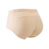 Pantalones de cadera completa con efecto falso, bragas de cintura media sin marcas de seda de hielo, pantalones de cadera completa 3D para mujer, artefacto de levantamiento de cadera sin marcas.