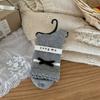 Calcetines de Algodón para Mujer de Otoño e Invierno, Nuevos Calcetines Blancos y Grises de Estilo Ins de Caña Media Arrugados para Mujer, Venta al por Mayor