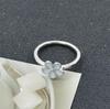 Anillo de flor de diamante vintage directo de fábrica Joyería de gota de aceite floral simple elegante nueva japonesa y coreana W167