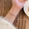 Pulseira Ajustável com Zircônia Delicada para Mulheres, Luxo Leve, Nicho, Exquisita, Sensação de Alto Padrão, Design de Moda Personalizado