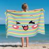 [Modelo de Colaboración para Piscina] Poncho de Microfibra con Broche del Fabricante Original, Toalla de Playa y Toalla de Baño Anticaída para Niños