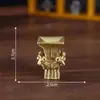 Máscara cultural e criativa de museu simulada, artefato talismã de tigre, acessórios decorativos DIY, paisagem em miniatura, figura de caça ao tesouro