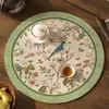 Posavasos, Esterillas Aislantes del Calor, Manteles Individuales para Mesa de Comedor, Resistentes al Aceite, Impermeables, Antiescaldamiento, Posavasos de Alta Gama, Antideslizantes, Manteles de Cuero Lavables, Manteles Redondos para Comedor