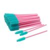 Venta al por mayor, 50 paquetes de cepillos desechables de varilla rosa para pestañas, cepillos de injerto en espiral para pestañas, peines para pestañas.