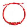 Pulsera de Hilo Rojo del Año del Caballo 2026 Signos del Zodíaco Tigre Mono Cerdo Dragón Cabra Pulsera Tejida Hecha a Mano Regalo para Hombres y Mujeres