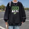 Venta al por mayor de fábrica Marca de moda americana letras todo-combinable ropa deportiva casual superior suéter para hombre otoño e invierno forrado de vellón engrosado