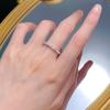 Joyería Mujing nuevo estilo europeo y americano moda rectangular corte flor coche fila anillo de diamantes anillo de circón joyería