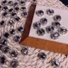 Caixa de concha preta natural retenção de cor estilo corte retrô contas quadradas em forma de ovo material de contas para artesanato DIY acessórios