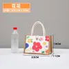 Bolsas Tote de Lona em Estoque para Atacado, Bolsas de Mão Simples de Linho Ecológicas, Sacolas de Lona Estampadas Promocionais