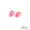 Accesorios de Fresa de Fruta Simulada de Resina para Broche de Pelo, Llavero, Colgante, Imán para Nevera, Hebilla de Zapato, Parche Decorativo, Material