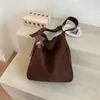 Bolso tote para ir al trabajo de comercio exterior transfronterizo, bolso de axila versátil de moda en gamuza, bolso de hombro simple de alta calidad para el trabajo