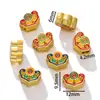 Pingente da paz em ouro areia estilo francês antigo pulseira de contas da sorte joias DIY feitas à mão acessórios para pulseira acessórios de contas