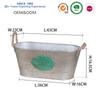 Venta al por mayor de fábrica cesta de almacenamiento vintage de hierro cubo de hielo decorativo de metal galvanizado para interiores cubo decorativo de panal maceta