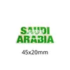 Emblema Nacional Saudita Insígnia Adesivo para Celular Padrão Palmeira e Cimitarra Insígnia de Metal Presente Comemorativo Fonte de Fábrica Transfronteiriça