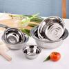 Cuenco de sopa de acero inoxidable 304, venta al por mayor, cuenco para huevos espesados, cuenco para sopa, cuenco para condimentos multiusos, cuenco redondo para condimentos, lavaplatos