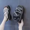 Sandalias Romanas de Moda para Mujer que Aumentan la Altura 2026 Tendencia Verano Nuevo Estilo Popular al Aire Libre Plataforma Cuña Suela Gruesa Zapatos Deportivos