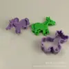 Molde de galleta de dibujos animados multiestilo DIY juguete de presión manual de plástico molde para hornear pony
