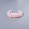 Pulseira de Acrílico Transparente Nova Moda Fresca Transfronteiriça Geométrico Assimétrico Textura Plissada Pulseira Aberta para Mulheres