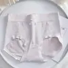 Estilo Dulce y Femenino Levanta Glúteos Transpirable Color Liso Bragas Triángulo Entrepierna de Seda de Mora Sin Costuras Control de Abdomen Cintura Media Lazo Ropa Interior