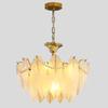 Lustre de Sala de Estar Estilo Francês, Luminária de Vidro de Cristal para Quarto, Luminária de Vidro Estilo Americano, Luminária de Pena Moderna e Fashion para Quarto Principal