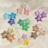Caramelo de Dopamina Lindo Horquilla de Estrella de Cinco Puntas para el Cabello Clip para Flequillo Lateral Femenino Horquilla para Cabello Roto Clip Pequeño Tocado
