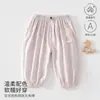 Roupas Infantis Verão Respirável Finas Roupas de Bebê Macias Pegajosas Suaves Calças Bebês Crianças Pequenas Largas Roupa de Casa Roupas para Exterior