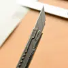Mini Estilete de Metal, Cortador de Papel para Estudante, Abridor de Pacotes, Faca de Escultura em Aço Inoxidável, Faca de Segurança Portátil