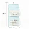 Organizador de almacenamiento de ropa interior para dormitorio, bolsa de almacenamiento de ropa interior, bolsa colgante, red de almacenamiento con cremallera para sujetadores y calcetines en el armario