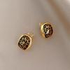 Aretes Franceses Únicos de Leopardo Moda de Lujo Ligero Diseño Alto Nicho Aretes Elegantes Vintage 2024 Aretes de Nueva Llegada