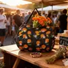 Bolsa Acordeão Bolsa de Compras de Supermercado Bolsa Tote Portátil Enrolável Bolsa Nuvem Bolsa de Armazenamento de Grande Capacidade Bolsa de Compras Dobrável