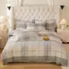 Conjunto de cama de quatro peças, 100% algodão, qualidade A, espessado e escovado para maior conforto, adequado para outono e inverno, atacado e dropshipping disponíveis do fabricante para vendas transfronteiriças