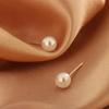 Aretes de Perlas para Mujer, Aretes de Moda y de Alta Gama, Lujo Ligero, Estilo Simple, Exquisitos Aretes de Nicho, Accesorios de Joyería Versátiles, Modernos