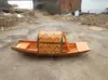 Barco de Madera Estilo Antiguo para Uso en Exteriores, Barco de Madera para Excursiones Acuáticas, Comidas, Decoración, Accesorios para Fotografía de Paisajes, Barco de Pesca de una Sola Capota