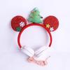 Nueva Serie Navideña Auriculares de Orejas Grandes Regalo de Cumpleaños Festivo Auriculares con Control por Cable Nuevo Creativo Transfronterizo