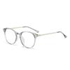 Nuevas gafas redondas de estilo coreano con diseño de libro de equitación rojo, modernas gafas planas de estilo urbano, modernas gafas planas con protección contra la luz azul.
