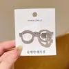 Elegante y Hermoso Pasador para el Cabello con Lentes de Pedrería Modelo Nuevo 2026 Clip de Fleco Lateral de Gama Alta Accesorio para el Cabello