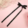Pinza para el pelo de lazo con borlas largas, bestseller transfronterizo, con borlas de cola larga, pinza de cocodrilo de doble cinta de alta gama y elegante