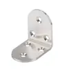 Soporte de Ángulo de Acero Inoxidable Engrosado de 90 Grados Soporte Amplio en Forma de L Soporte de Estante de Ángulo Recto Conector de Refuerzo de Soporte Triangular