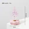 Regalo de Navidad: Adorno navideño giratorio de árbol de Navidad sólido de vidrio de Zibo, una artesanía de vidrio creativa para decoración de coche o escritorio