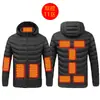 Chaqueta calefactora inteligente de invierno con calefacción eléctrica, chaqueta calefactora de algodón con temperatura constante y acolchado USB, para hombres y mujeres.