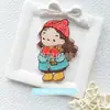 Serie Navideña Pegatinas de Tela Bordadas Parche de Papá Noel Pegatinas Muñeco de Nieve Árbol de Navidad Alce Sello Bordado Pegatinas de Dibujos Animados