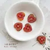 Retro Doméstico Dorado Pintado Checo Vidrio Perlas Redondo Pájaro Hecho a Mano Corazón Material Pulsera Cadena de Teléfono Móvil Joyería Accesorios