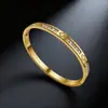 Pulsera de Acero Inoxidable en Oferta para Mujer, Pulsera de Círculo Chapada en Oro de Alta Gama con Diamantes, Joyería de Pulsera de Acero de Titanio de Lujo Ligero