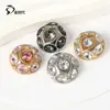 Botones Metálicos de Alta Gama, Botones Pequeños Estilo Chanel para Manualidades de Colores Mixtos, Botones de Perla de Alta Gama Cosidos a Mano, En Stock de Fábrica