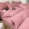 Nuevo conjunto de cuatro piezas de algodón para otoño/invierno 2026, funda de edredón de algodón puro cepillado, pieza individual, adecuado para dormitorios de estudiantes, juego de ropa de cama de tres piezas