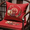 Nuevos cojines para sillas, cojines de asiento y cojines decorativos de secuoya estilo chino; cojines bordados para sillones y sillas de estilo oficial; Cojines de asiento de sofá de algodón y lino Dorothy