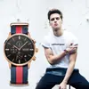 Reloj Multifuncional OEM Megir Personalizado para Hombre Correa de Cuero Genuino Resistente al Agua Deportivo de Cuarzo para Hombre 2011
