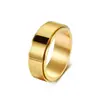 46810mm Anillo Sencillo Liso Grabable, Anillo Giratorio Liso de Acero Inoxidable, Anillo de Pareja Estilo Unisex